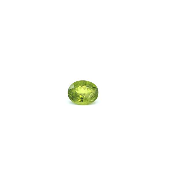 peridoto verde talla oval