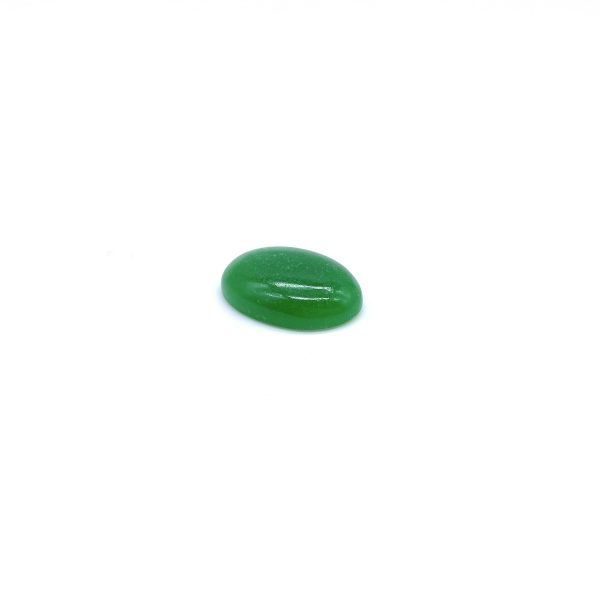 jade verde oval cabujón
