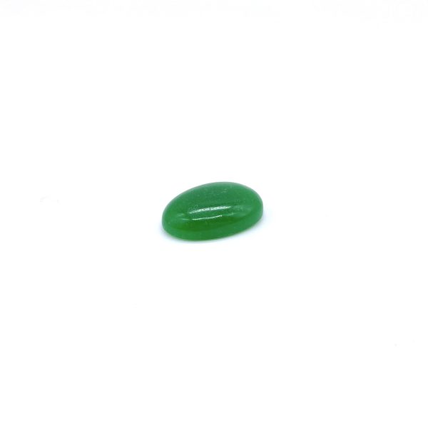jade verde oval cabujón