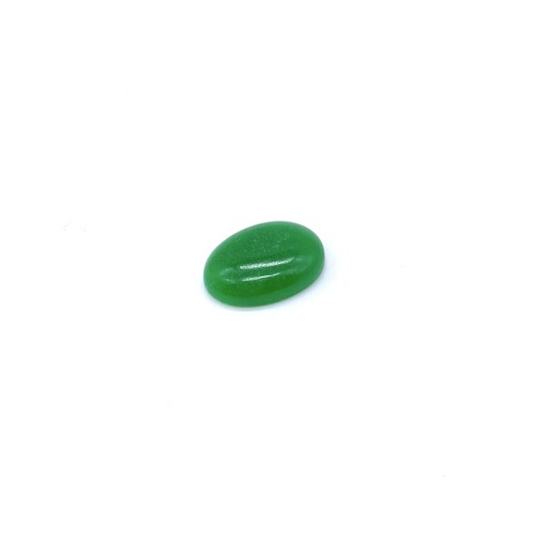 jade verde oval cabujón
