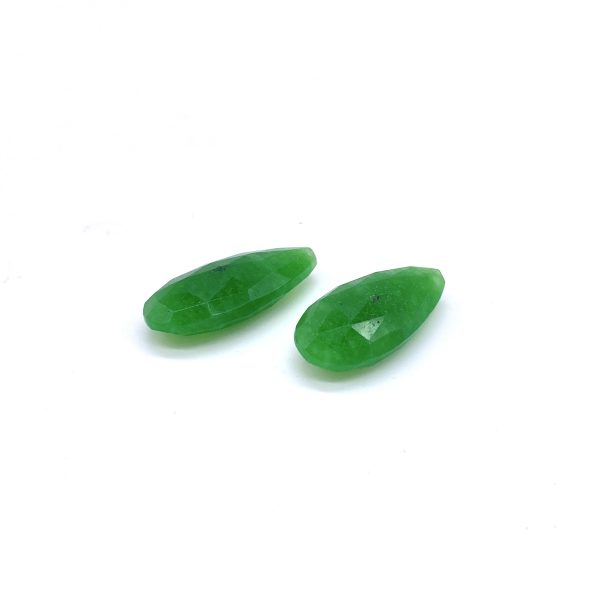 jade verde oval pera