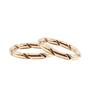 alianzas de boda oro rosa