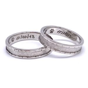 alianzas de boda oro blanco